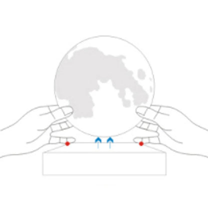 GalacticGentlemen Floating Moon Lamp